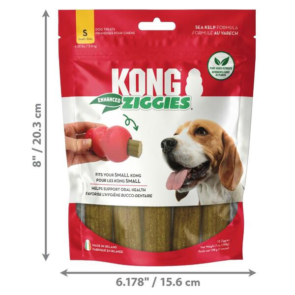 KONG - Ziggies Enhanced Dog Treat - SMALL - 198GM (7oz)