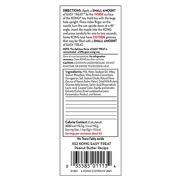 Kong, Easy Treat PEANUT BUTTER Dog Treat, 226GM (8oz)