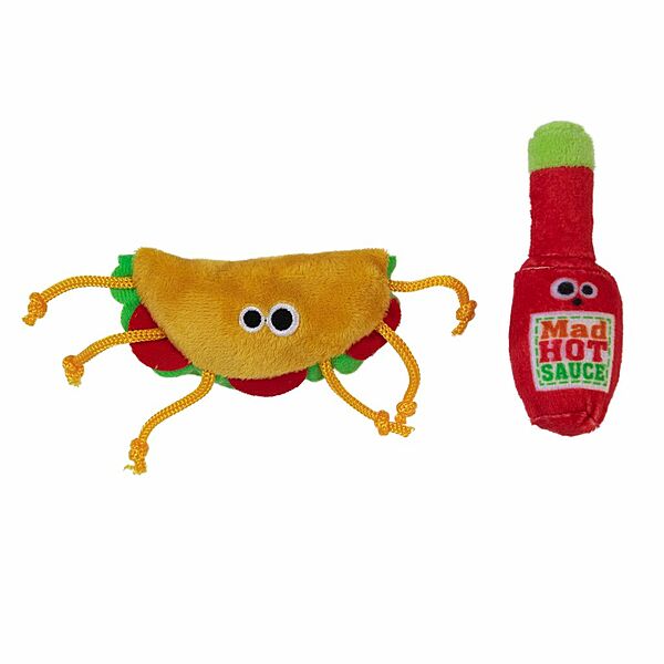 Mad Cat, Taco Tuesday Cat Toy, 16.5CM (6.5in), 2PK