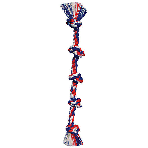 Mammoth Pet Products, Cotton Rope Tug 5 Knot Colored Dog Toy, GIANT, 183CM (72in)
