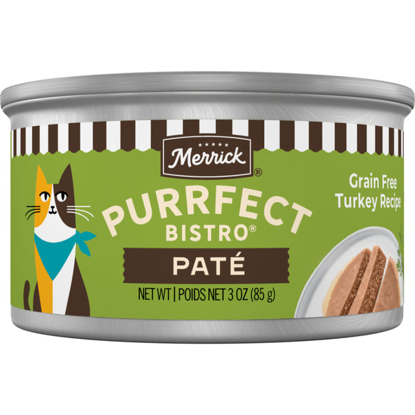 *PREORDER* Merrick - TURKEY Pate Wet Cat Food - 85GM (3oz) - 24 CASE