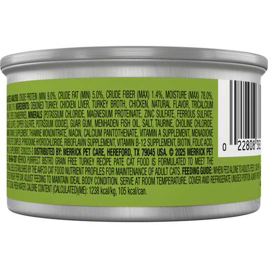 *PREORDER* Merrick - TURKEY Pate Wet Cat Food - 85GM (3oz) - 24 CASE