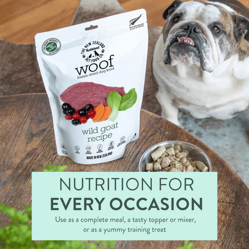 *PREORDER* NZ Natural Pet Food Co - Freeze Dried - Food - Woof - GOAT - 280GM (9.9oz)