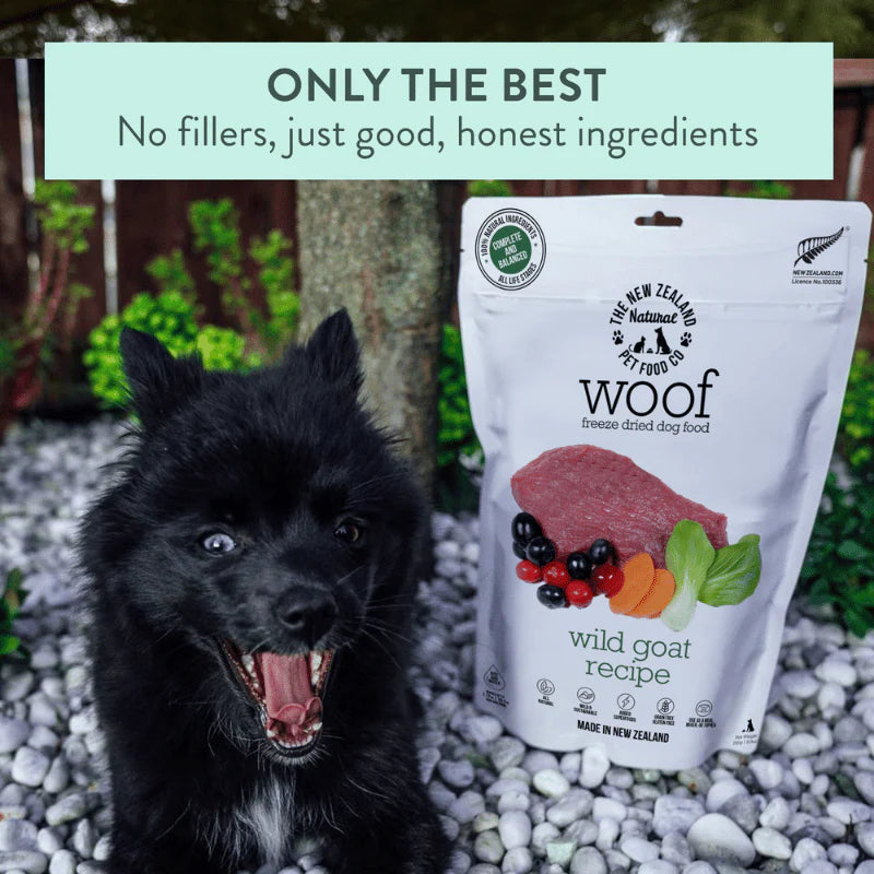 *PREORDER* NZ Natural Pet Food Co - Freeze Dried - Food - Woof - GOAT - 280GM (9.9oz)