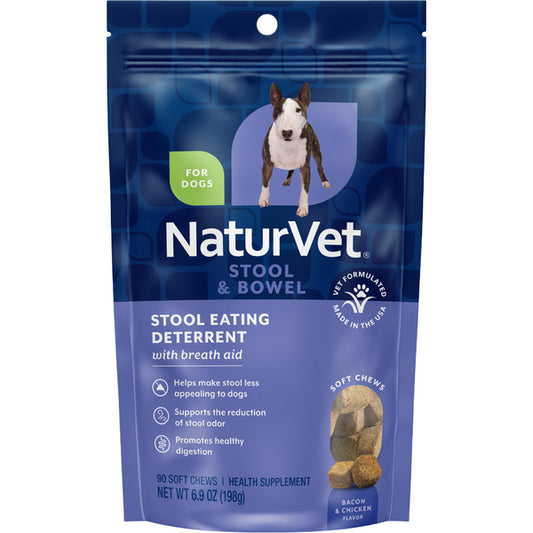 *DNR* NaturVet - Soft Chew Coprophagia Deterrent & Breath - 198GM (6.9oz) - 90CT