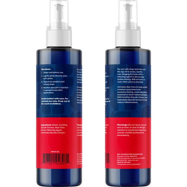 *PREORDER* NaturVet - Aller-911 Anti-Lick Paw Spray - 236ML (8oz)