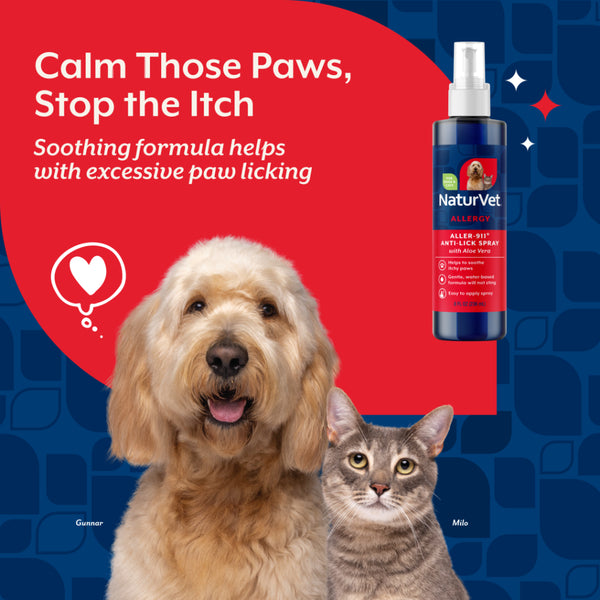 *PREORDER* NaturVet - Aller-911 Anti-Lick Paw Spray - 236ML (8oz)