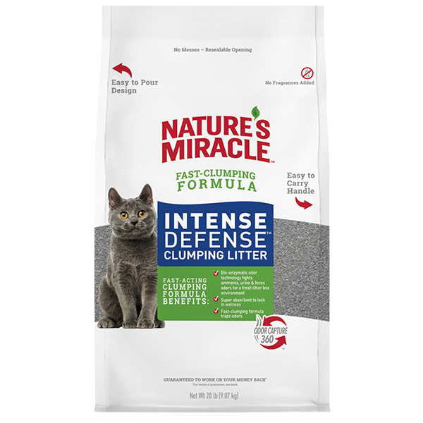 Nature's Miracle - Intense Defense Clumping Litter - 9.07kg (20lb)