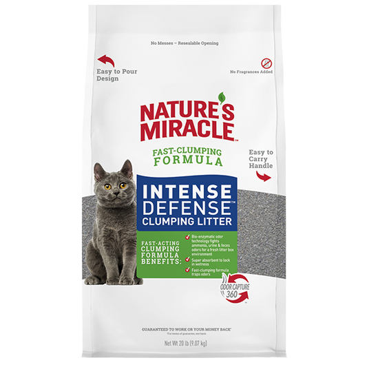 Nature's Miracle - Intense Defense Clumping Litter - 9.07kg (20lb)