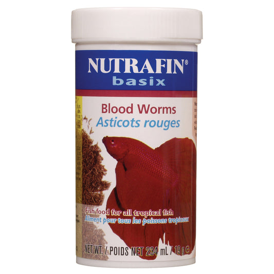 Nutrafin, Basix Freeze Dried Blood Worm, 19GM (0.7oz)