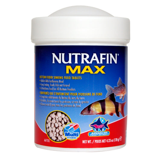 *S.O. - Call for Estimated Arrival* Nutrafin - Max Bottom Feeder Sinking Food Tablets - 120GM (4.23oz)