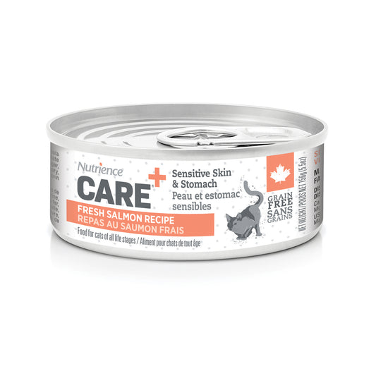 Nutrience - Care Sensitive Skin & Stomach Pâté for Cats - Fresh SALMON Recipe - 156GM (5.5oz)