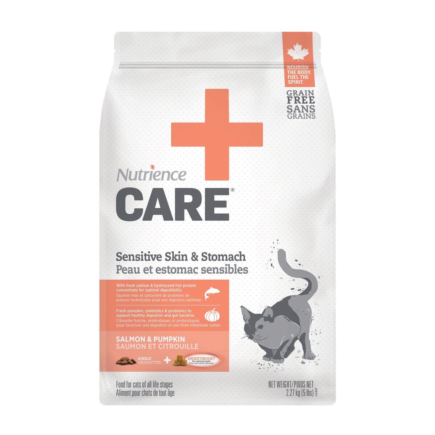 Nutrience - Care Sensitive Skin & Stomach for Cats - 2.27KG (5lb)