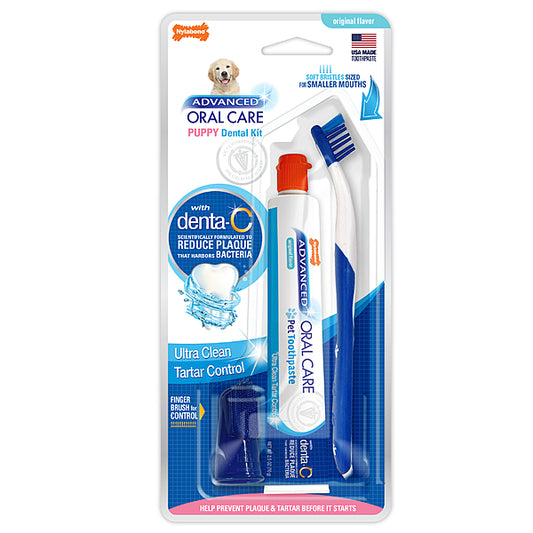 *PREORDER* Nylabone - Advanced Oral Care Dental Kit - PUPPY - 70GM (2.5oz)