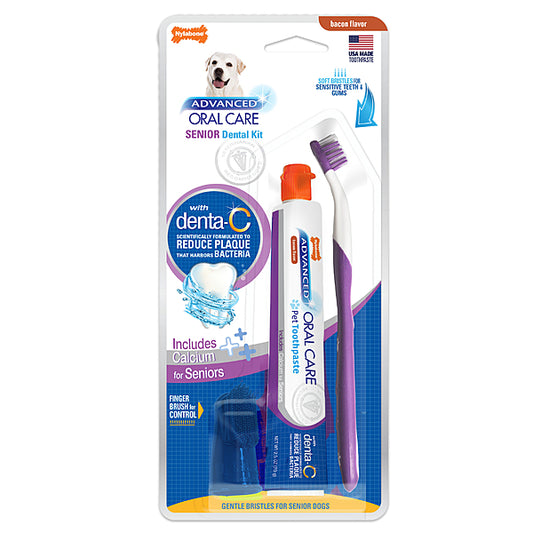 *PREORDER* Nylabone - Advanced Oral Care Dental Kit - SENIOR SMALL DOG - 70GM (2.5oz)