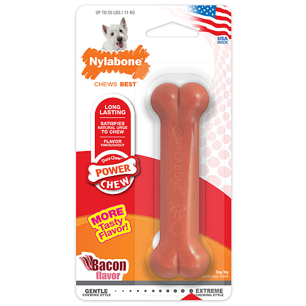 *PREORDER* Nylabone - DuraChew Bone BACON Dog Chew - REGULAR - 12CM (5in)