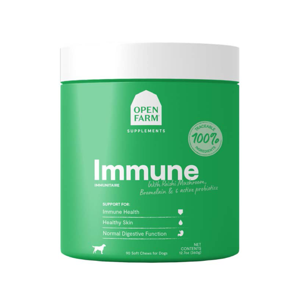 Open Farm - Supplement IMMUNE Chews for Dogs - 360GM (12.7oz) - 90CT
