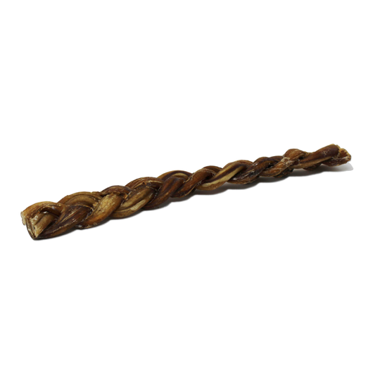 *S.O. - Up to 2 Week Wait* Open Range - Water Buffalo Bully Braid Dog Chew - 9-12"