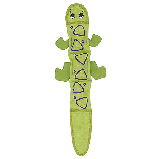 *S.O. - Up to 2 Week Wait* Outward Hound - Fire Biterz Lizard 3 Squeaks Dog Toy - GREEN - 60.5CM (23.8in)