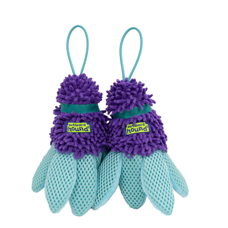 Outward Hound, Flyfetch Birdies Dog Toy, PURPLE, SMALL, 2PK