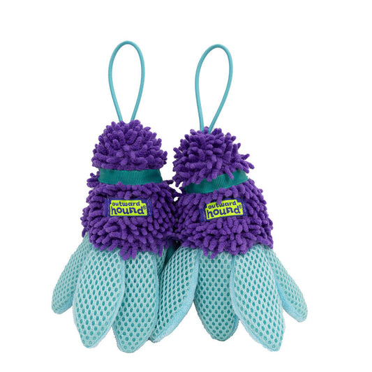 Outward Hound - Flyfetch Birdies Dog Toy - PURPLE - SMALL - 2PK