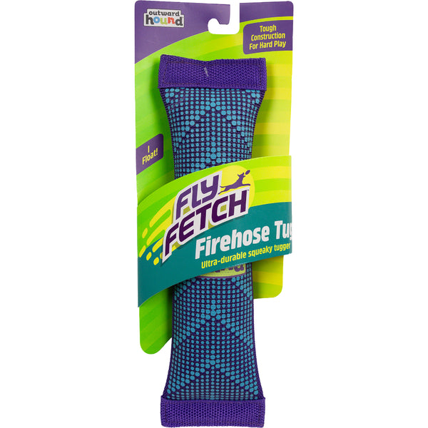 Outward Hound - Flyfetch Firehose Fetch Dog Toy - PURPLE - MEDIUM