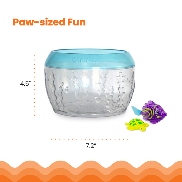 *PREORDER* Outward Hound - Meow-Smorizing Fish Bowl Cat Toy - 18CM (7.2in)