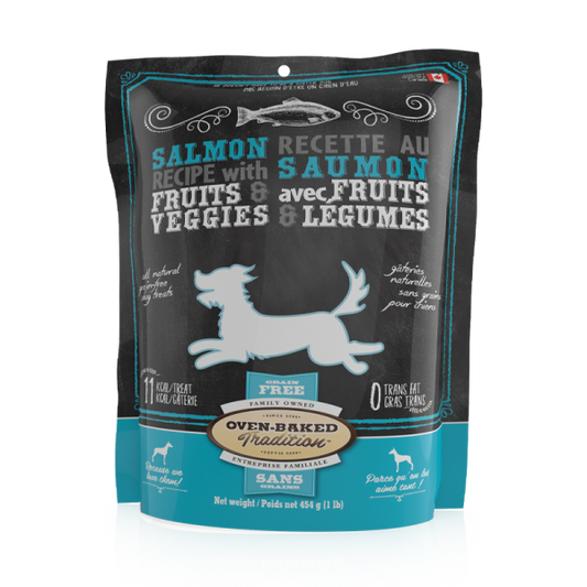 Bio Biscuit - Oven-Baked Tradition Grain Free SALMON Dog Treats - 454GM (16oz)