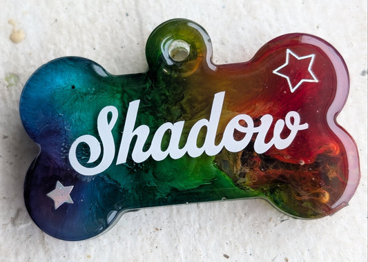 Handmade by Barks - Custom Resin Pet Name Tags