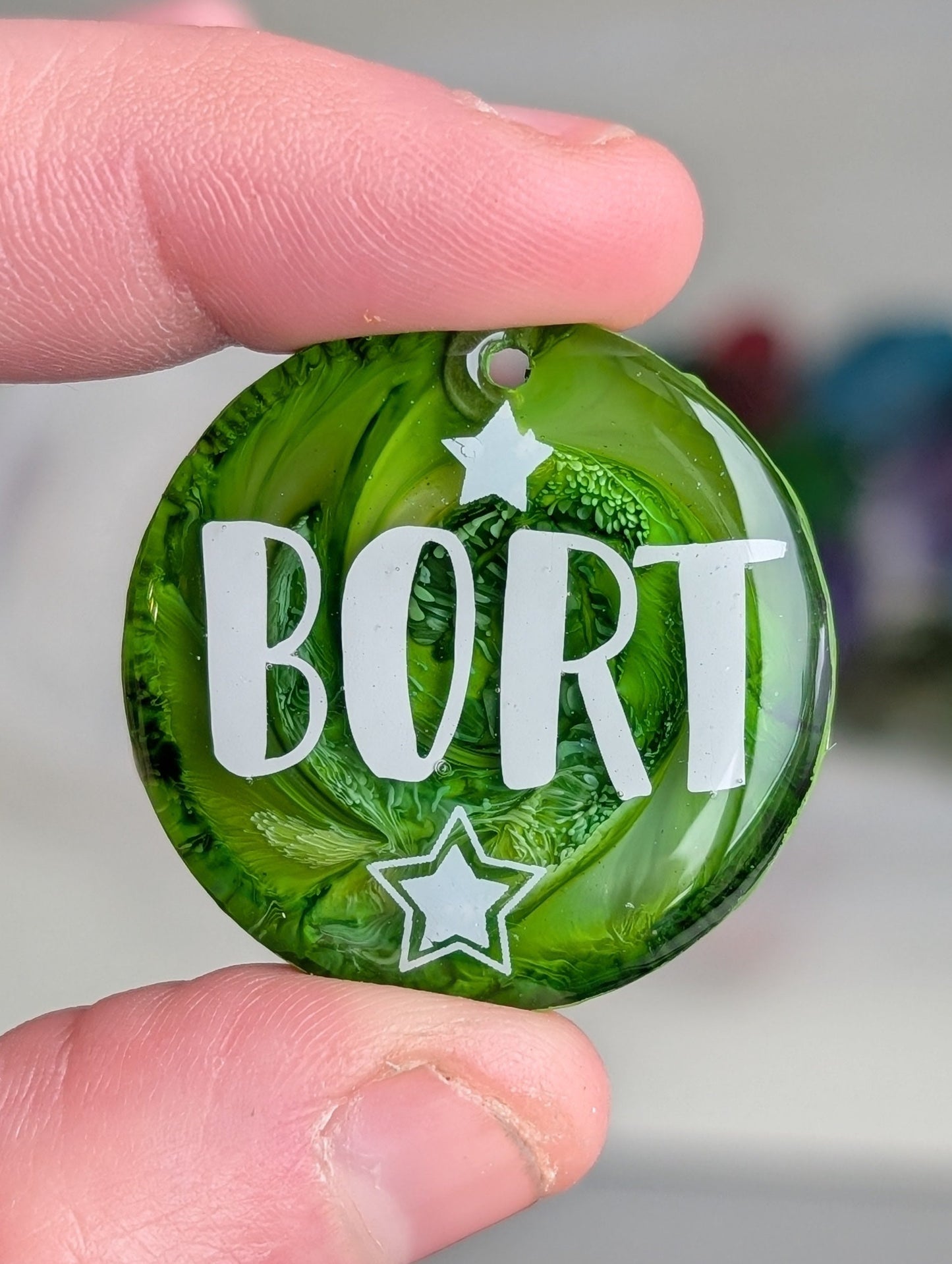 Handmade by Barks - Custom Resin Pet Name Tags