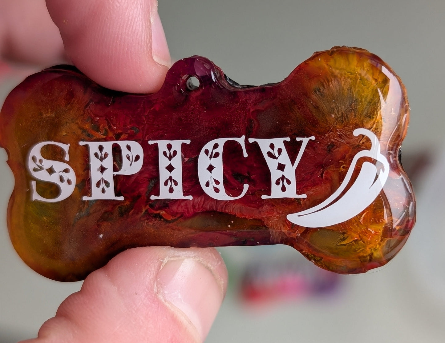 Handmade by Barks - Custom Resin Pet Name Tags