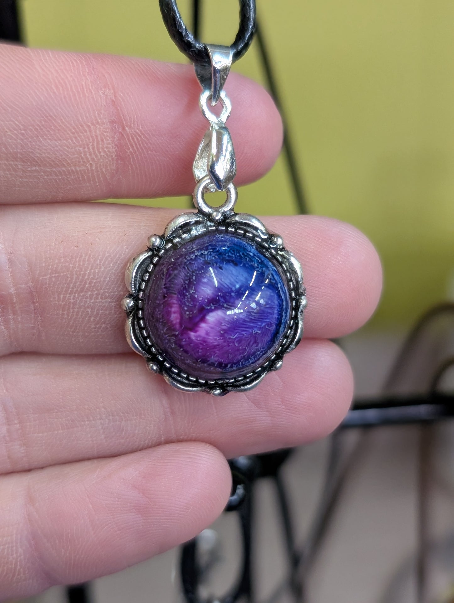 Resin Art Pendant Necklace - Handmade by Sarah (KAAP Fundraiser)