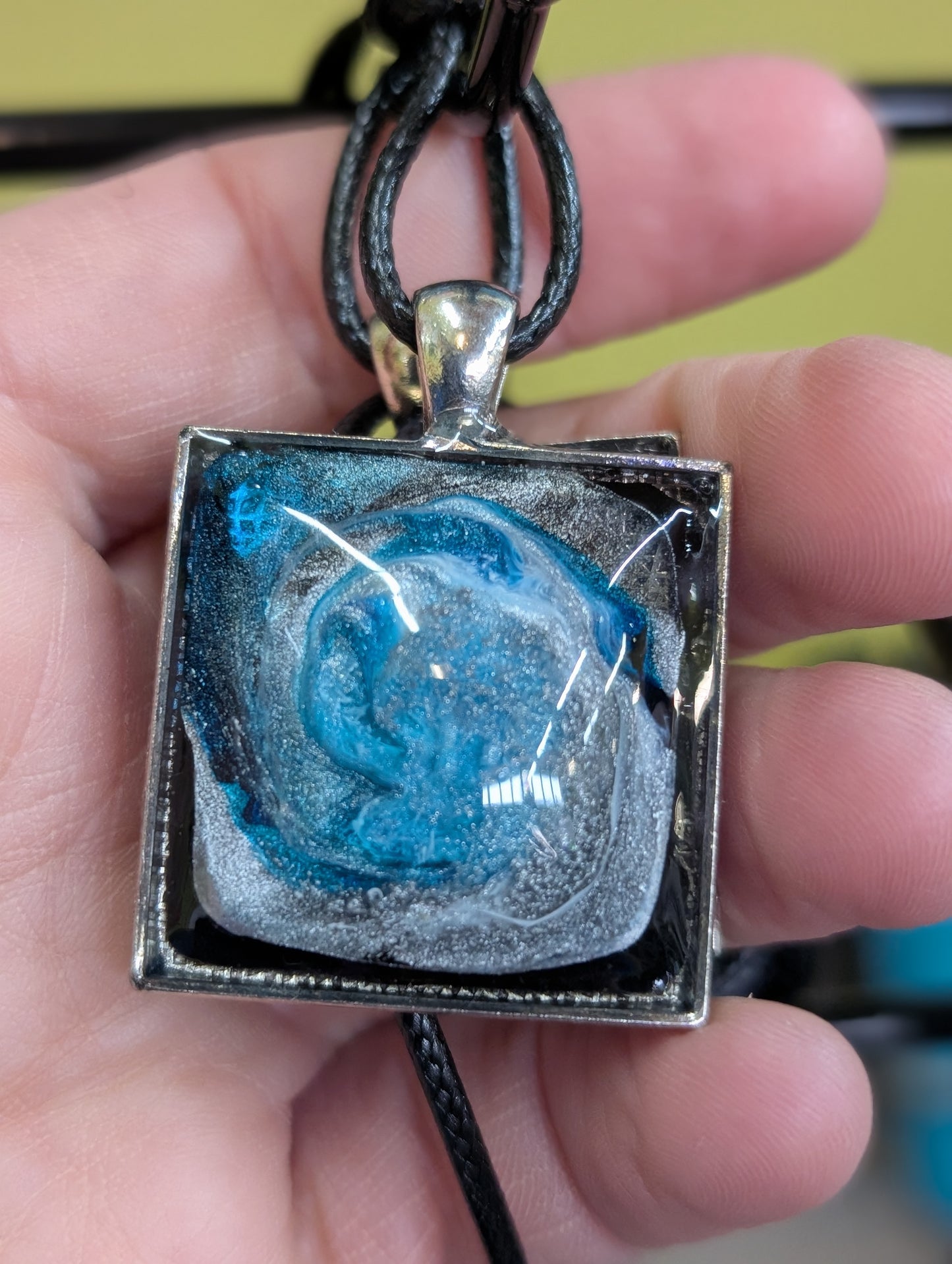 Resin Art Pendant Necklace - Handmade by Sarah (KAAP Fundraiser)