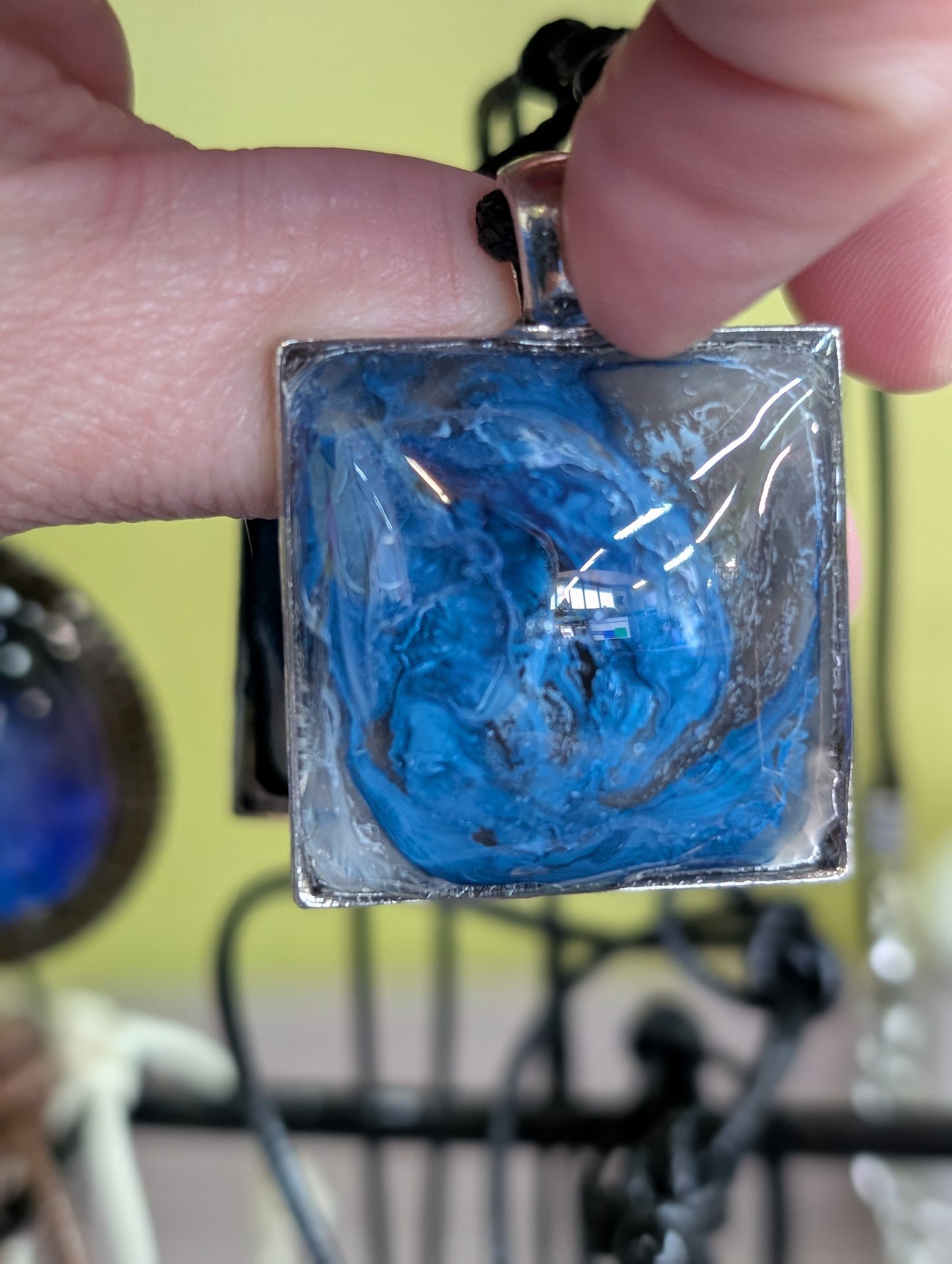 Resin Art Pendant Necklace - Handmade by Sarah (KAAP Fundraiser)