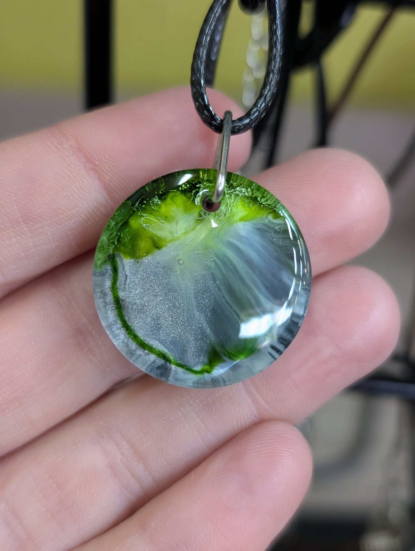 Resin Art Pendant Necklace - Handmade by Sarah (KAAP Fundraiser)