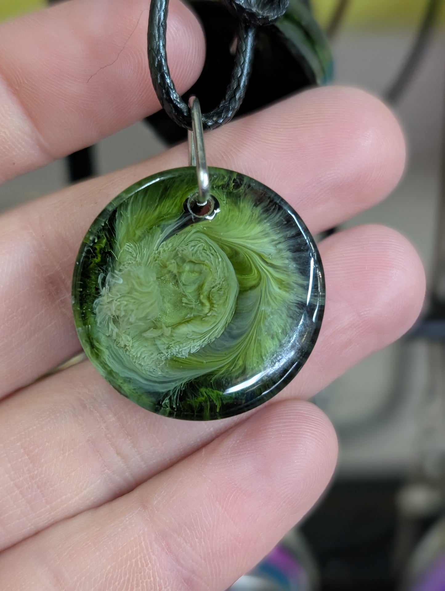 Resin Art Pendant Necklace - Handmade by Sarah (KAAP Fundraiser)