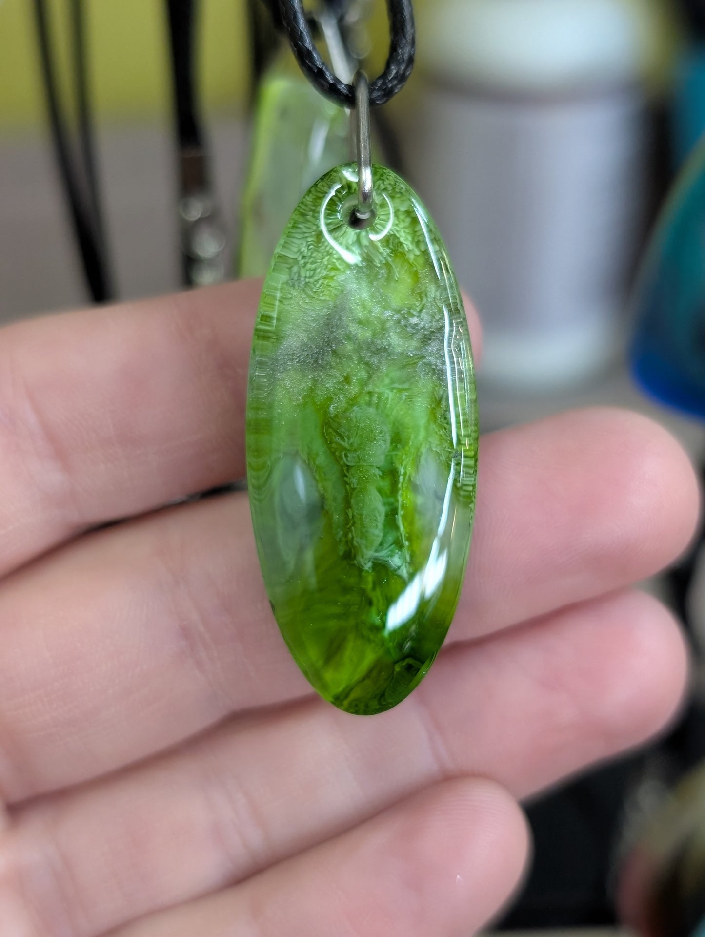 Resin Art Pendant Necklace - Handmade by Sarah (KAAP Fundraiser)