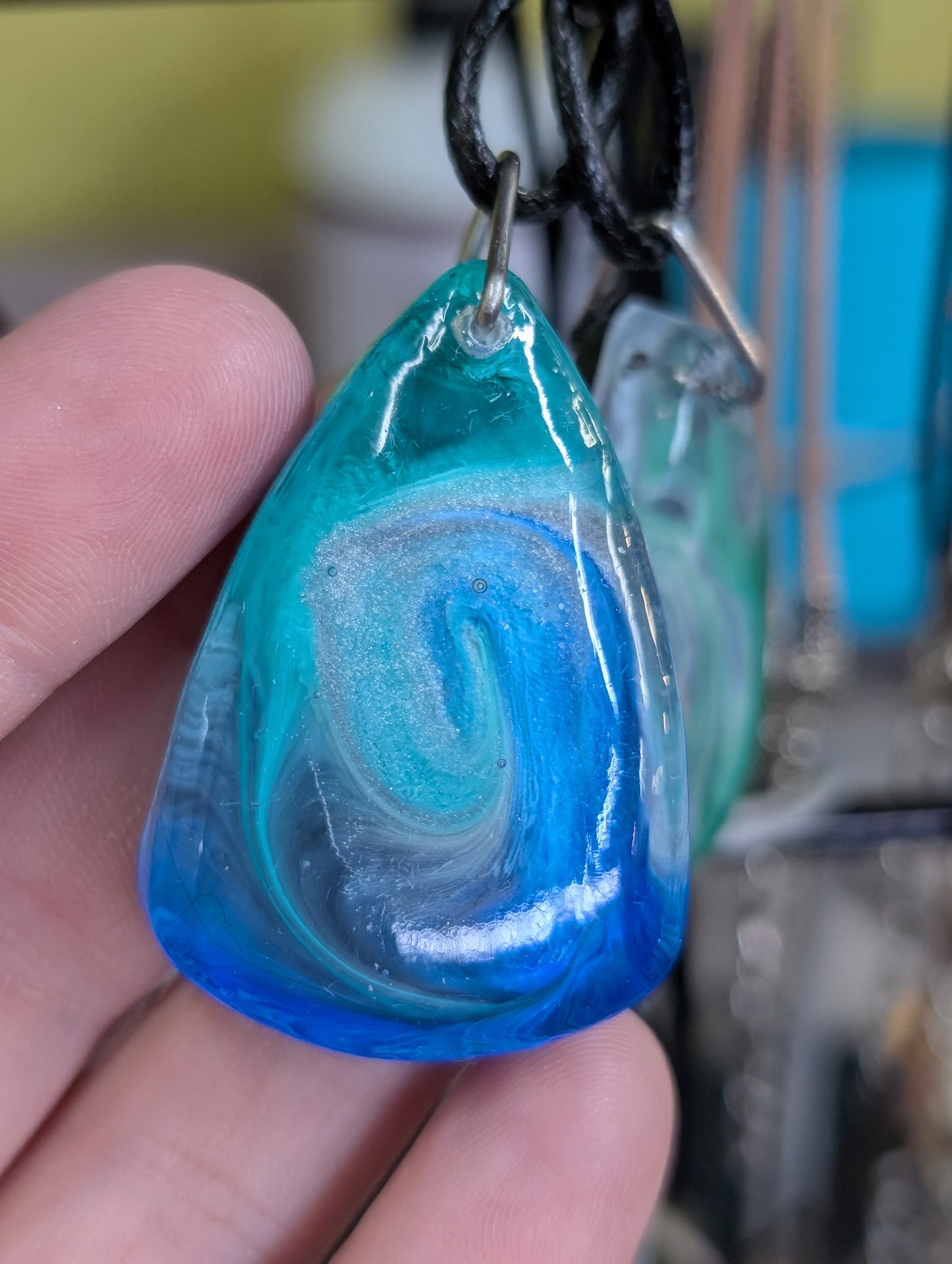 Resin Art Pendant Necklace - Handmade by Sarah (KAAP Fundraiser)