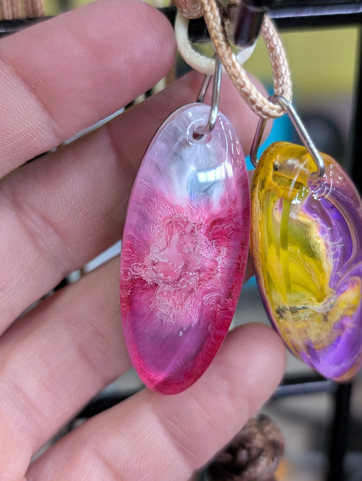 Resin Art Pendant Necklace - Handmade by Sarah (KAAP Fundraiser)