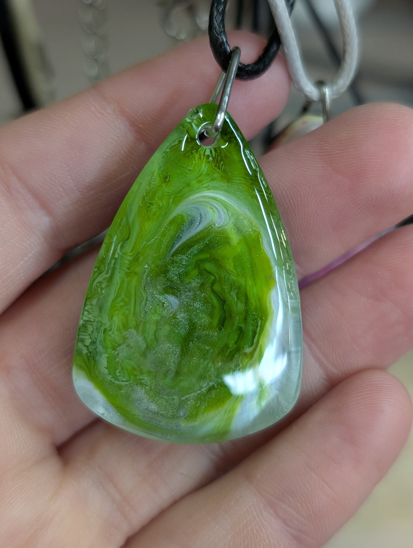 Resin Art Pendant Necklace - Handmade by Sarah (KAAP Fundraiser)