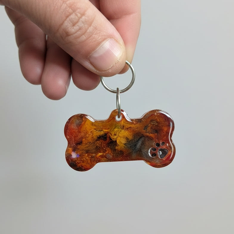Handmade by Barks - Custom Resin Pet Name Tags