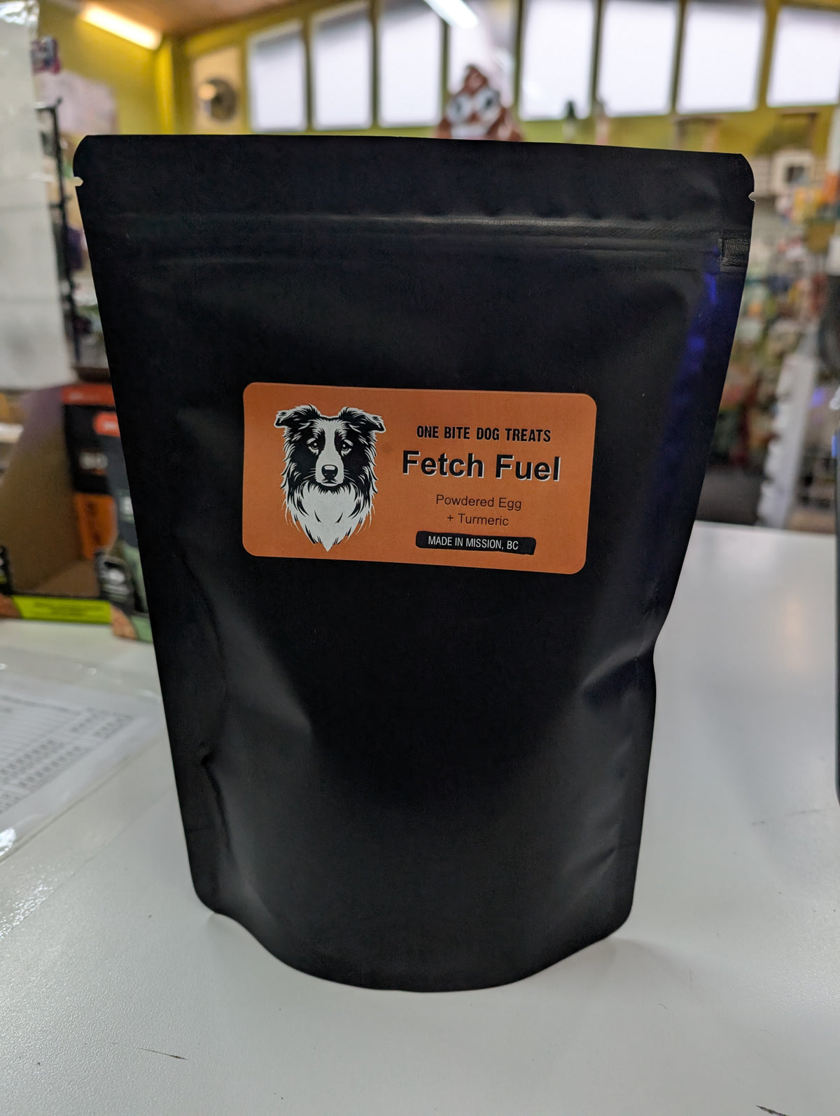 One Bite Dog Treats - Fetch Fuel Powdered CHICKEN EGG and TUMERIC Joint Supplement - 400GM