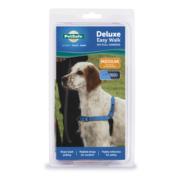 PetSafe - Deluxe Easy Walk Harness - OCEAN - MEDIUM