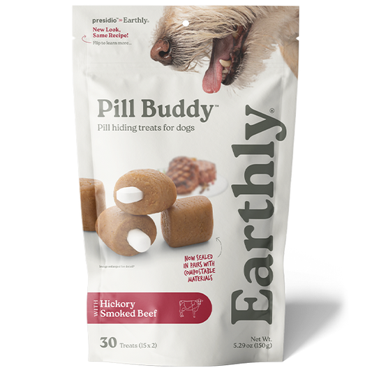 *PREORDER* Presidio - Pill Buddy Naturals HICKORY SMOKED BEEF Dog Treat - 150GM (5.29oz) - 30CT