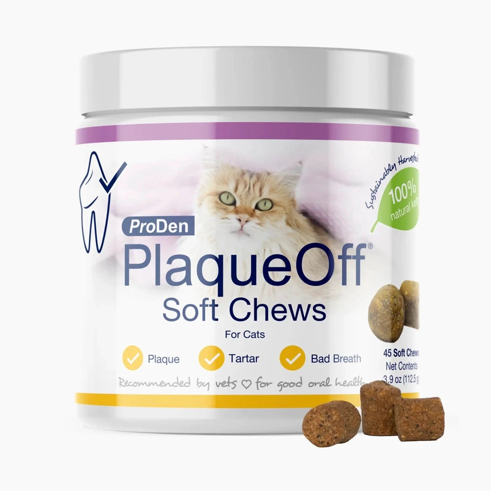 ProDen - PlaqueOff Cat Soft Chews - 112.5GM (3.9oz) - 45CT