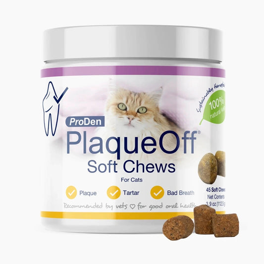 ProDen - PlaqueOff Cat Soft Chews - 112.5GM (3.9oz) - 45CT