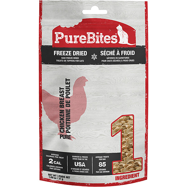 Purebites, Freeze Dried CHICKEN Breast Cat Treat, 66GM (2.32oz)