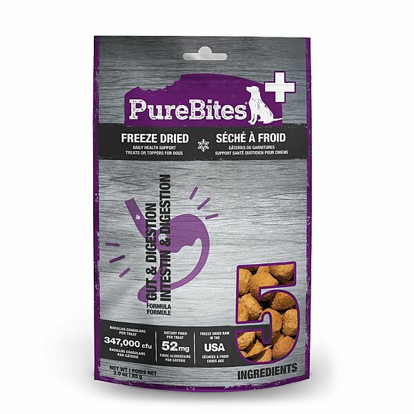 Purebites - Freeze Dried Gut & Digestion Dog Treat - 85GM (3oz)