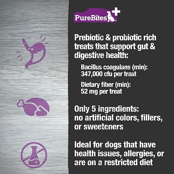 Purebites - Freeze Dried Gut & Digestion Dog Treat - 85GM (3oz)