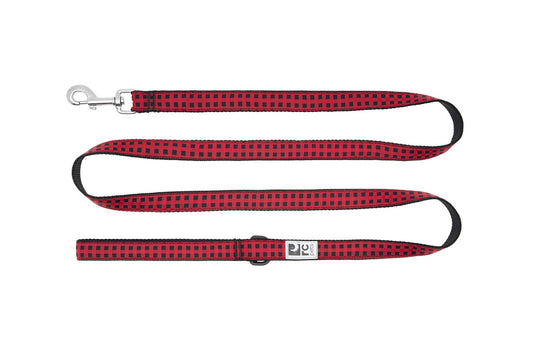 RC Pets - Dog Leash - RED BUFFALO PLAID - 1.9 x 183CM (3/4in x 6ft)